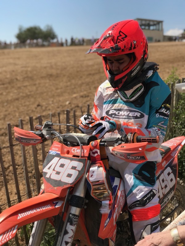 ktm 125 sx Romain Seranon moto cross ventabren en Championnat de Ligue de Provence 2018