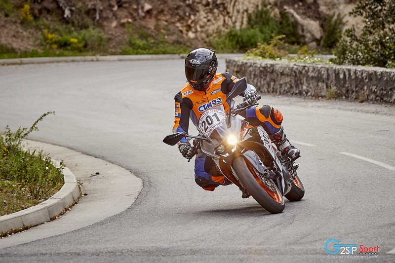 super duke seb sur ktm rc 390 rallye de corse 2017