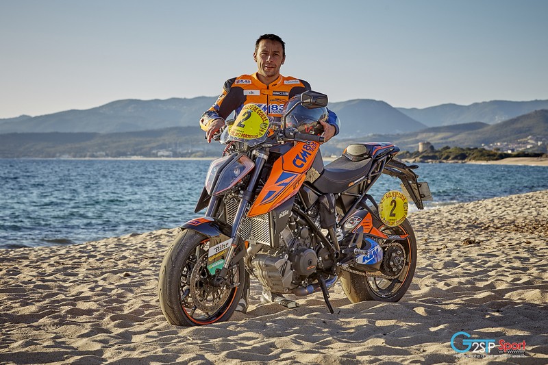 Bruno pilote moto KTM 1290 Super Dure R 2017 